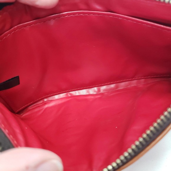 Dooney And Burke Wristlet Wallet Brown Clutch Pouch Leather Small Quality Logo - Picture 4 of 9